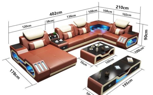 13 FEET SOFA SECTIONAL, The Jetson