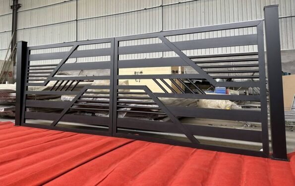 Geo Metric Driveway Gate