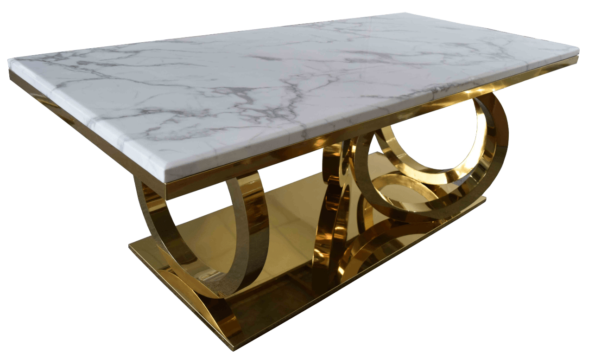 4 Ring Sculpture Design Dining Table, 4-DISC