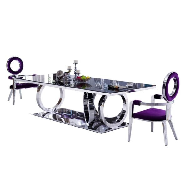 4 Ring Sculpture Design Dining Table, 4-DISC