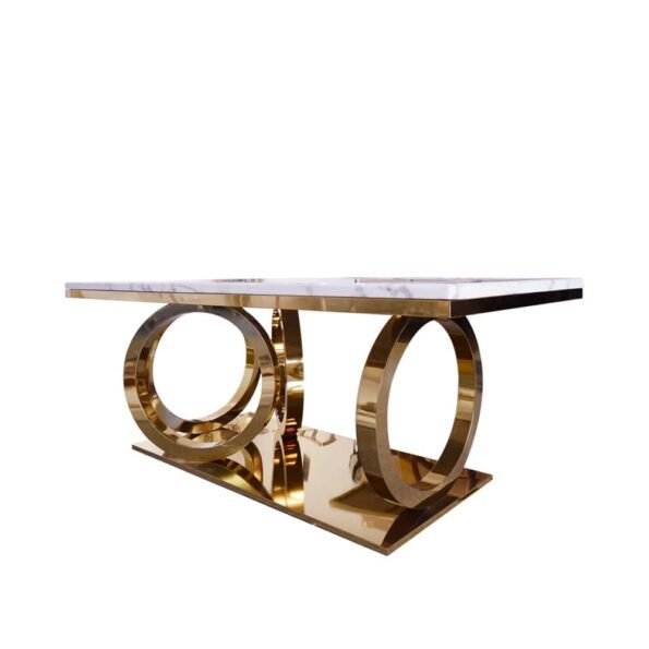 4 Ring Sculpture Design Dining Table, 4-DISC
