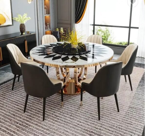 ROUND DINING WITH ROTAING TOP, ROYAL