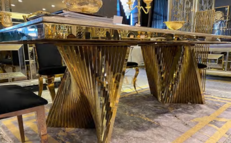 2 Pedestal Luxury Dining Table, STAR