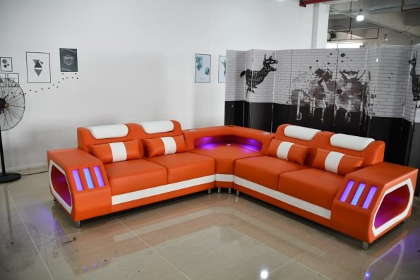 Sectional with Bluetooth speakers, Apollo