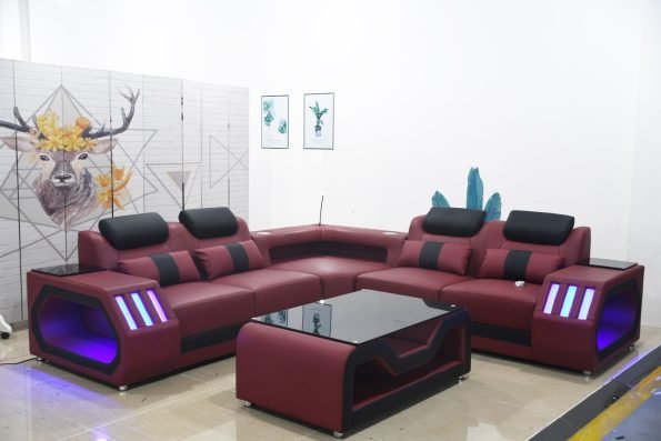 Sectional with Bluetooth speakers, Apollo