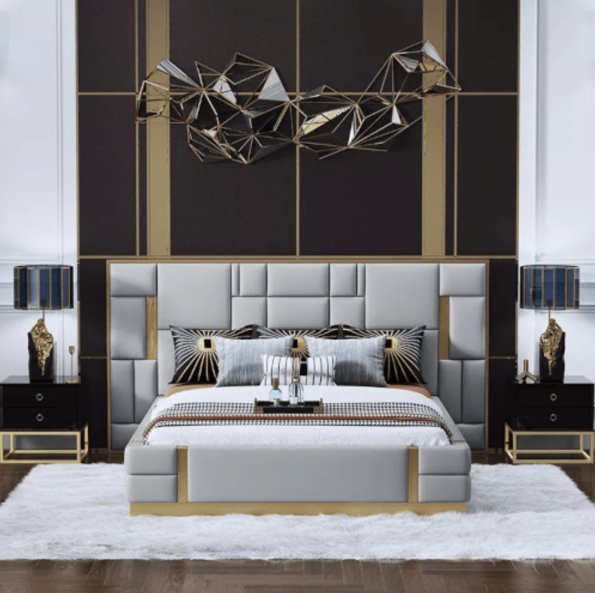 LUXURY HIGH BACK BED