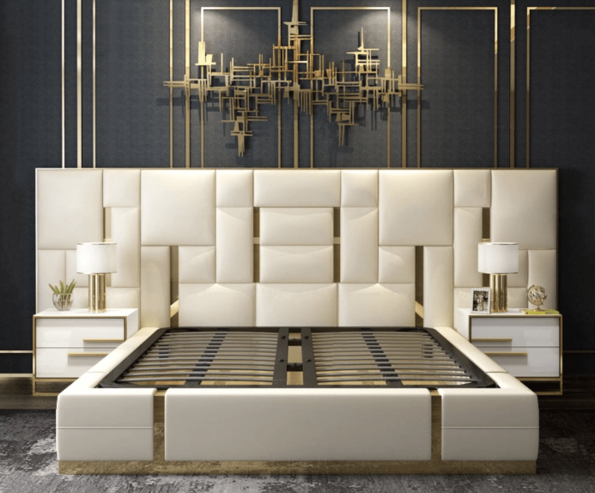 LUXURY HIGH BACK BED