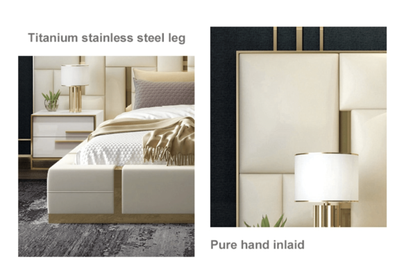 LUXURY HIGH BACK BED