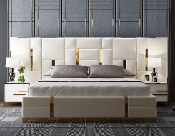 LUXURY HIGH BACK BED