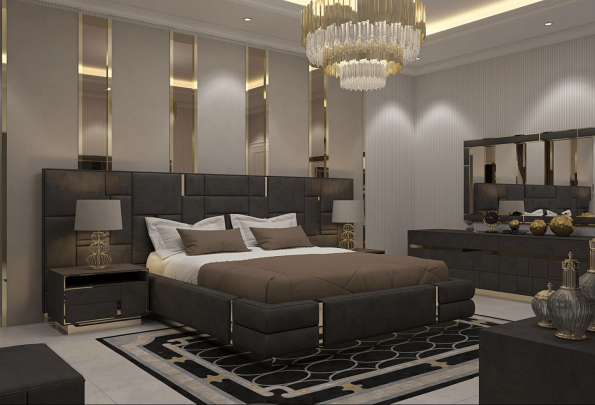 KING LUX MODERN BED FRAME