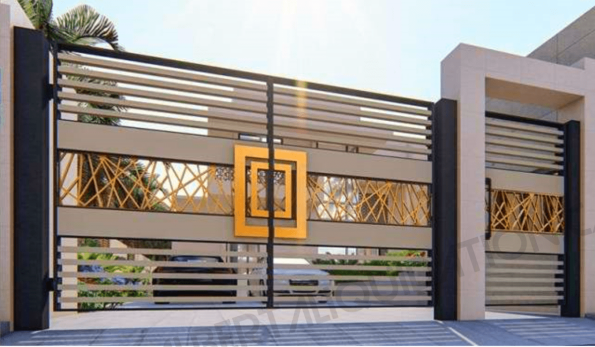 MODERN LUXURY DRIVEWAY GATE
