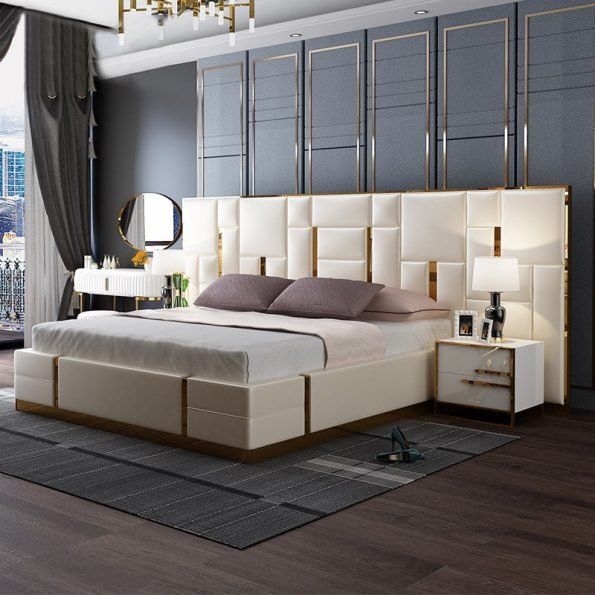 LUXURY HIGH BACK BED