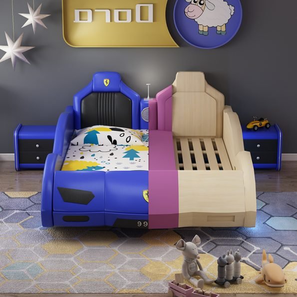 RACE CAR BED WITH LED