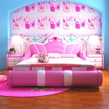 PINK PRINCESS THEM BED