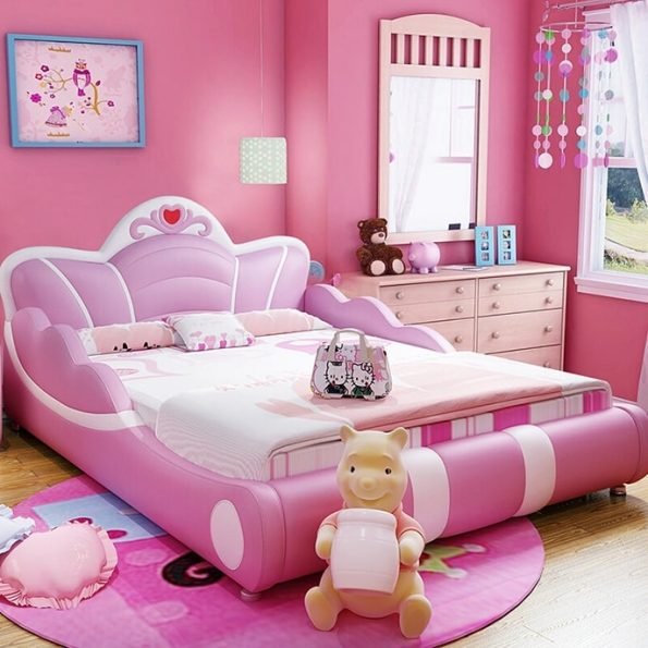 PINK PRINCESS THEM BED