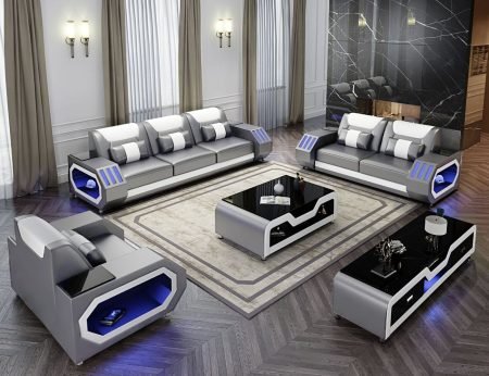 3 piece LED sofa set, Imperium