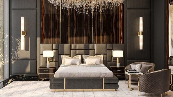 KING LUX MODERN BED FRAME